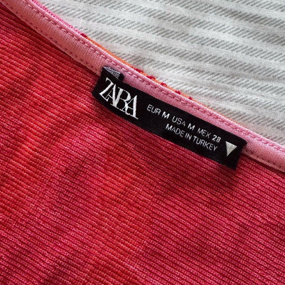 Zara Pink Ribbed Top - Picture 2 of 3